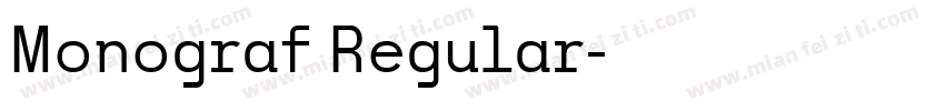 Monograf Regular字体转换